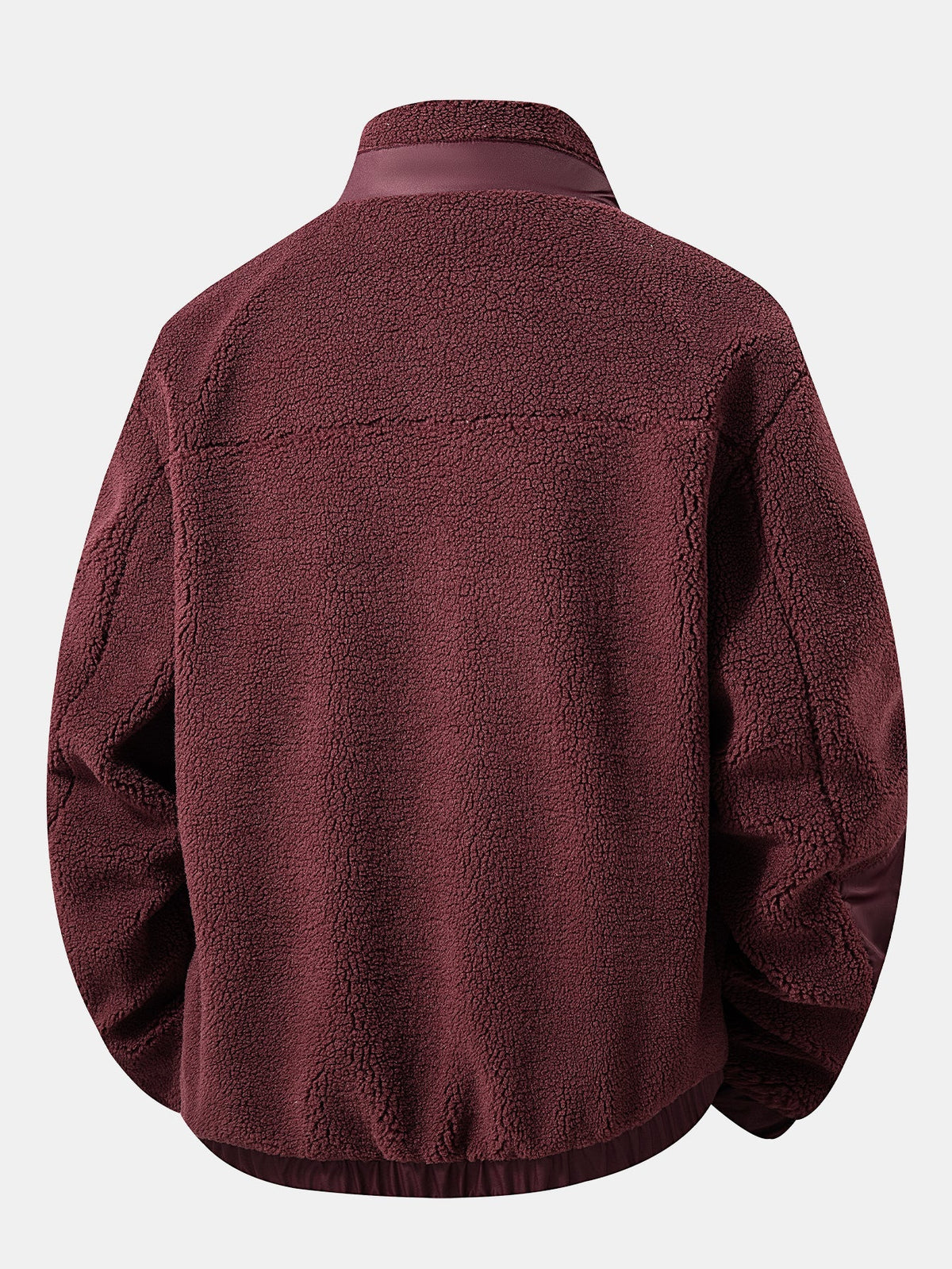 Men's Teddy Fleece Zip Jacket - Warm Casual Outerwear