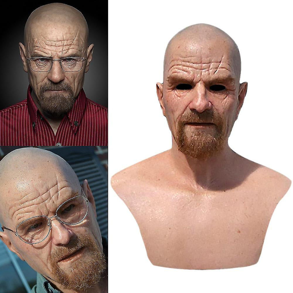 Halloween 3D Realistic Head Mask - Horror Party Accessory - Long