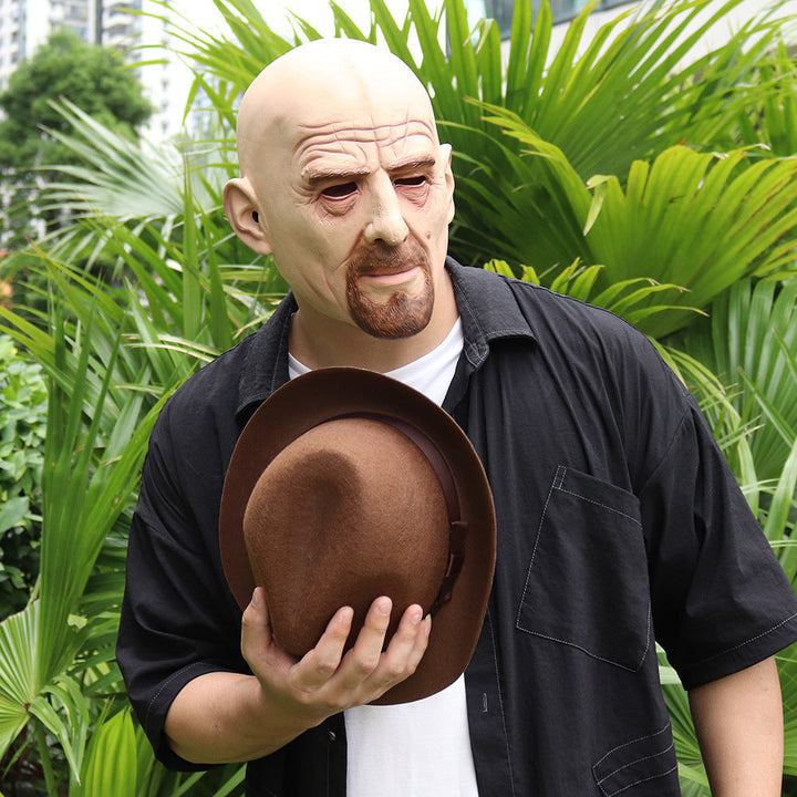 Halloween 3D Realistic Head Mask - Horror Party Accessory - Short