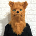 Halloween Animal Head Mask - Wolf & Fox Costume Accessory