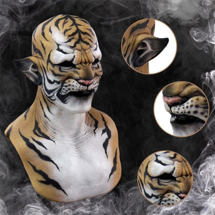 Halloween Beast Mask - Tiger Horror Costume Accessory