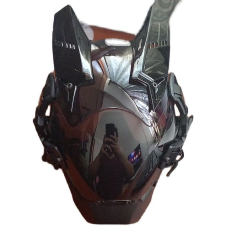 Halloween Black Sci-Fi Mask - Party Costume Accessory - Black