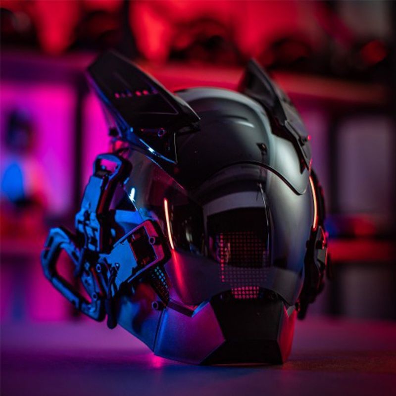 Halloween Black Sci-Fi Mask - Party Costume Accessory