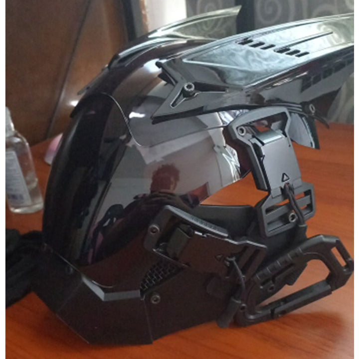 Halloween Black Sci-Fi Mask - Party Costume Accessory