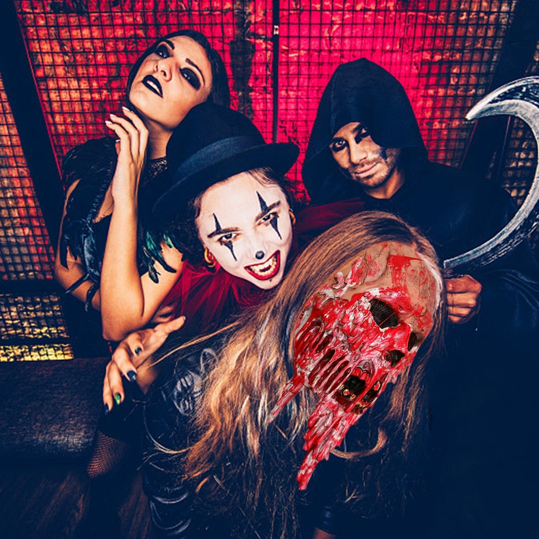 Halloween Bloody Ghost Face Mask - Latex Costume Accessory