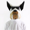 Halloween Bulldog Mask Craft Kit - DIY Cardboard Head