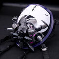 Halloween Cyberpunk Light-Up Mask - Sci-Fi Roleplay Accessory