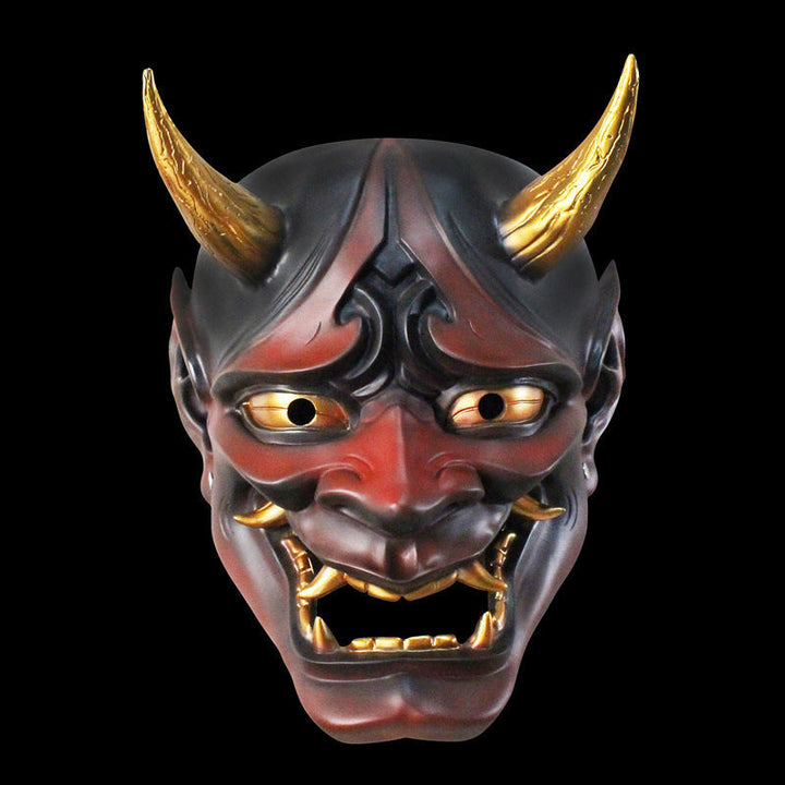 Halloween Devil Mask Resin - Party Costume Accessory - Red