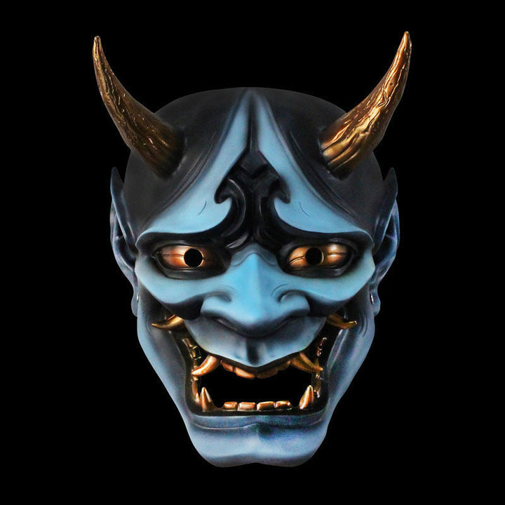 Halloween Devil Mask Resin - Party Costume Accessory - Sky Blue