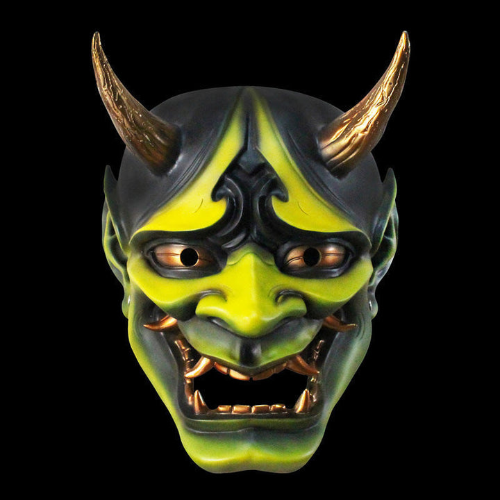 Halloween Devil Mask Resin - Party Costume Accessory - Yellow