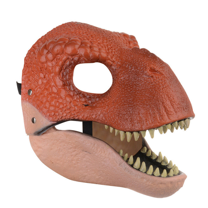 Halloween Dinosaur Mask with Moving Mouth - Latex Roleplay