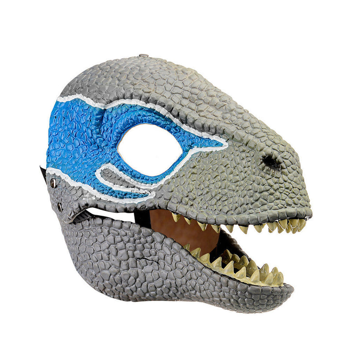 Halloween Dinosaur Mask with Moving Mouth - Latex Roleplay