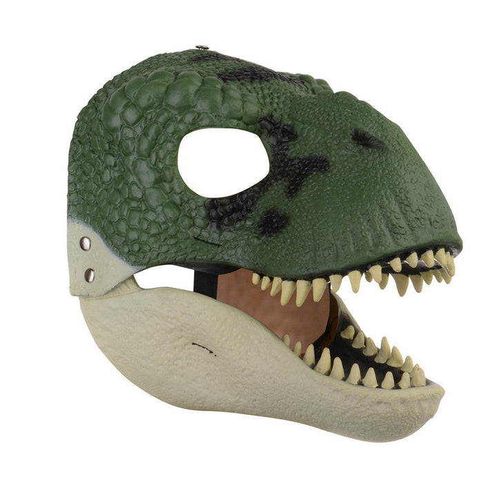 Halloween Dinosaur Mask with Moving Mouth - Latex Roleplay