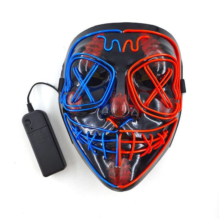 Halloween EL Wire Horror Full Face Light-Up Mask