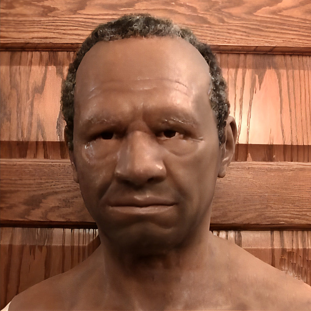 Halloween Elderly Character Mask – Full Face Party Costume - Curly Afro