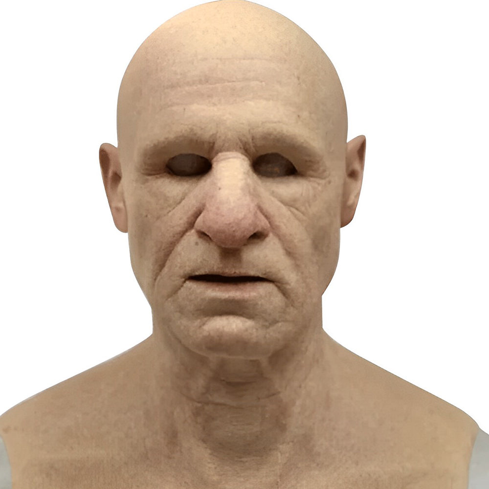 Halloween Elderly Character Mask – Full Face Party Costume