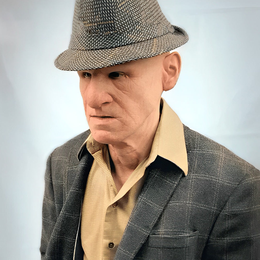 Halloween Elderly Character Mask – Full Face Party Costume