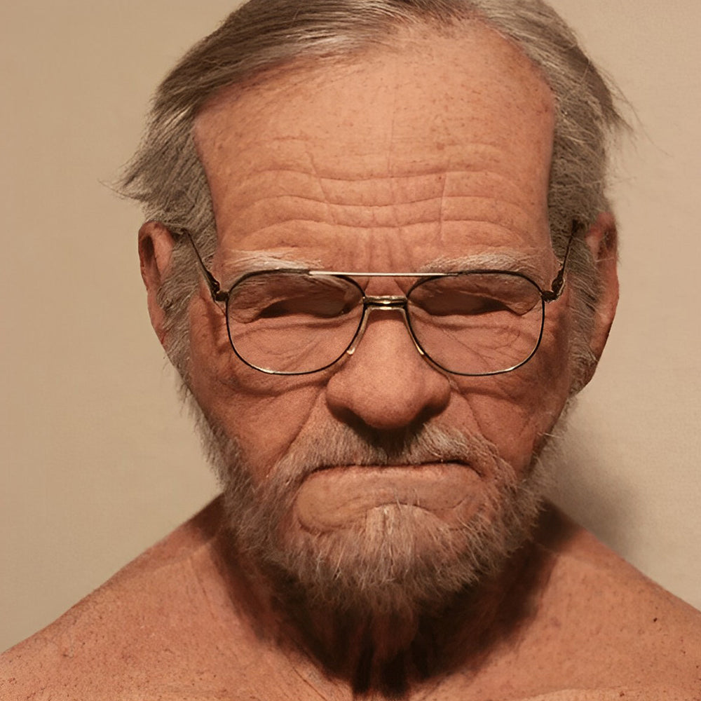 Halloween Elderly Character Mask – Full Face Party Costume - Mysterious Old Man