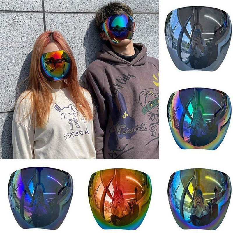 Halloween Futuristic Sphere Visor Sunglasses - Party Costume Accessory
