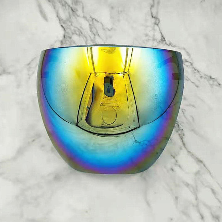 Halloween Futuristic Sphere Visor Sunglasses - Party Costume Accessory - Gold