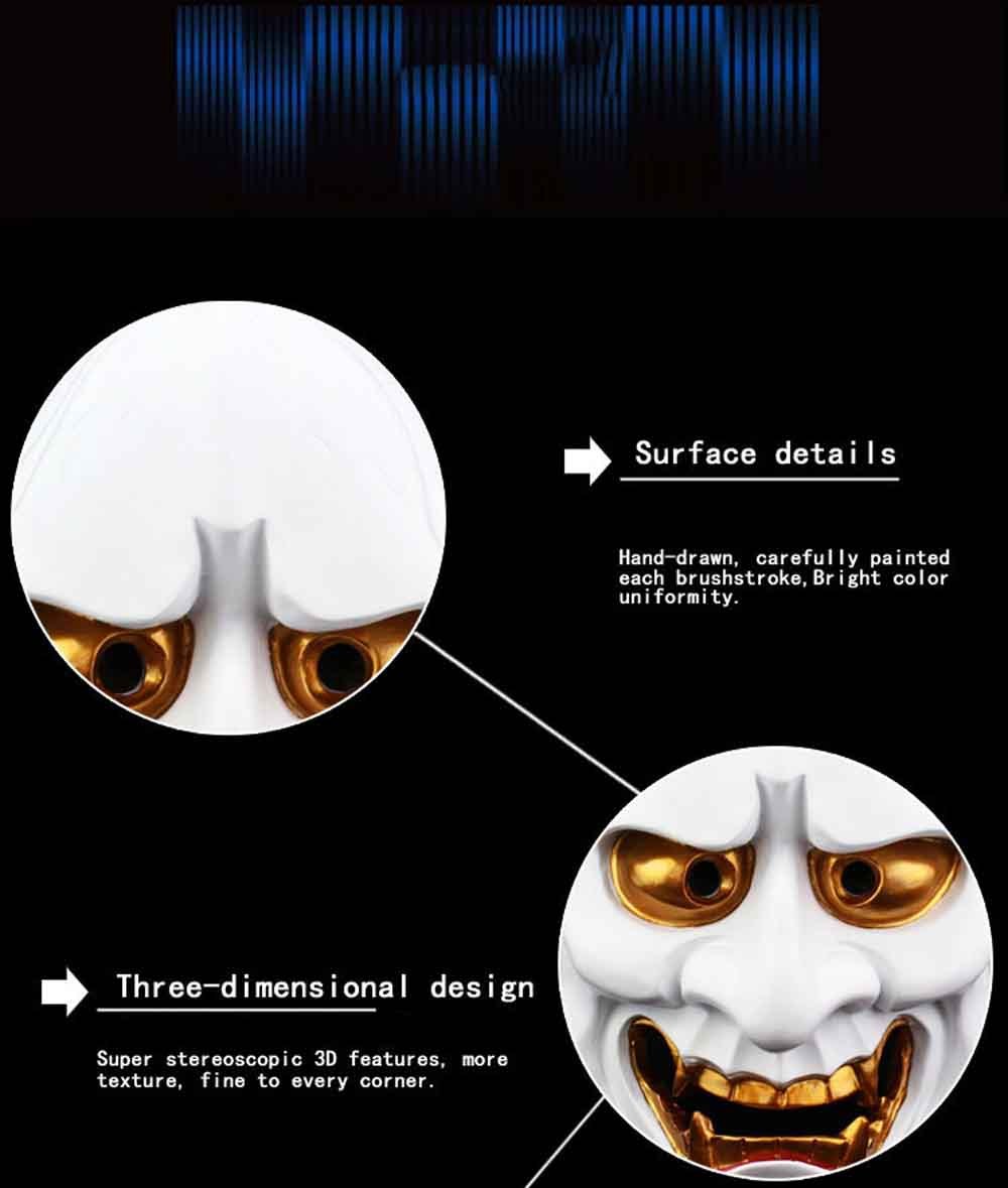 Halloween Ghost Head Mask - Resin Party Accessory