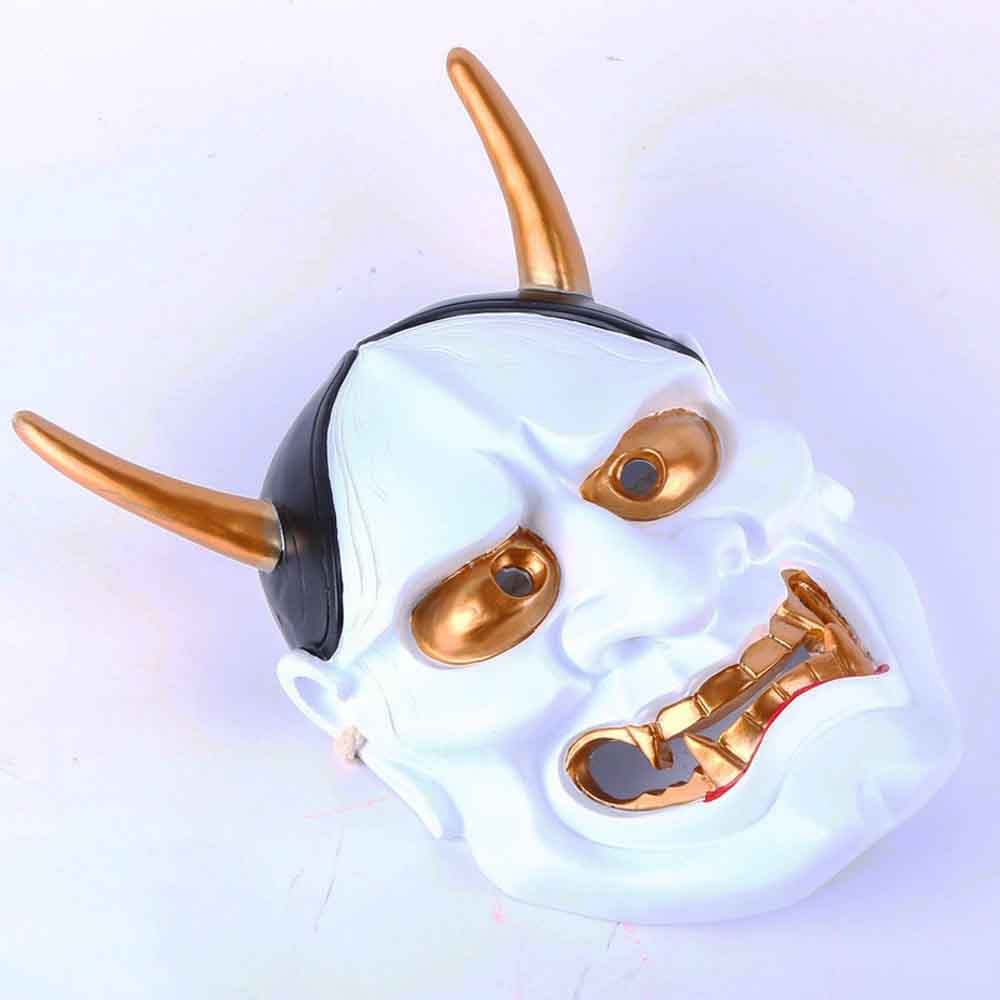 Halloween Ghost Head Mask - Resin Party Accessory - White