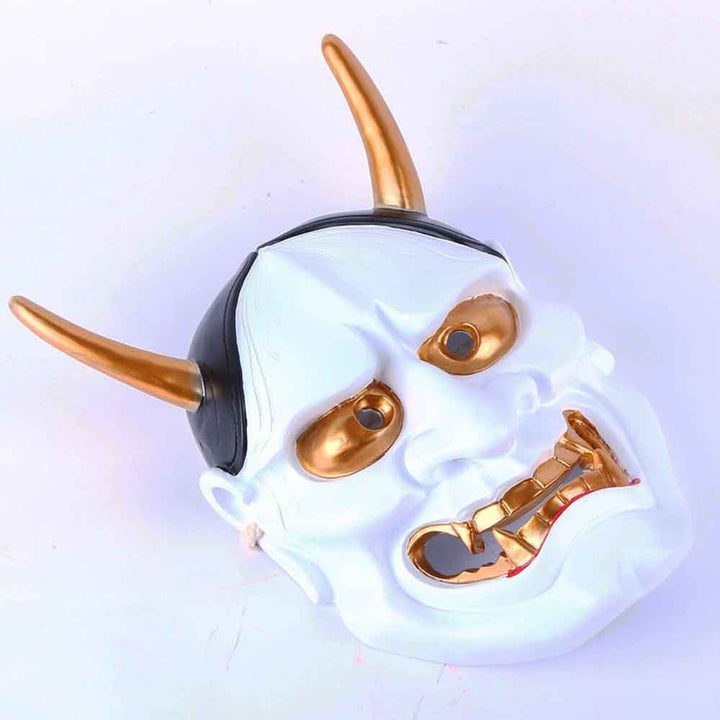 Halloween Ghost Head Mask - Resin Party Accessory - White