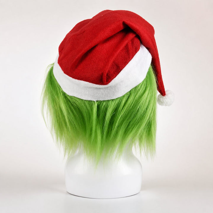 Halloween Grinch Mask with Gloves - Complete Costume Set