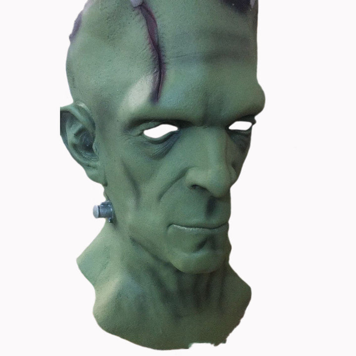 Halloween Latex Horror Mask - Green Masquerade Face Cover