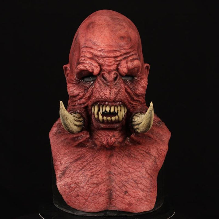 Halloween Latex Horror Mask - Warcraft Red Demon Cosplay