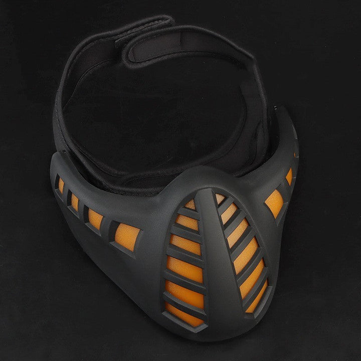 Halloween LED Half Face Mask - Light-Up Party Accessory