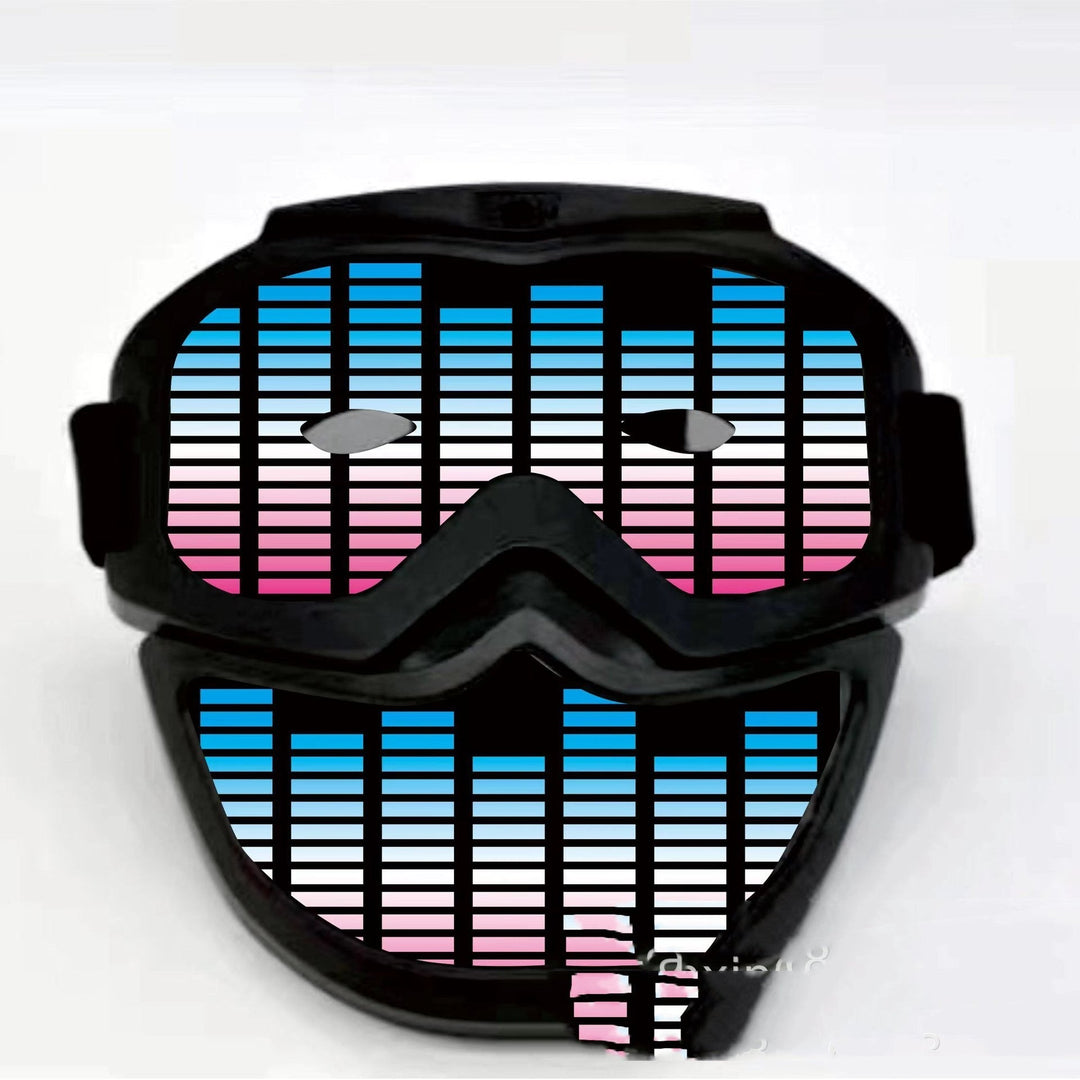 Halloween LED Light-Up Mask - Glowing Party Accessory