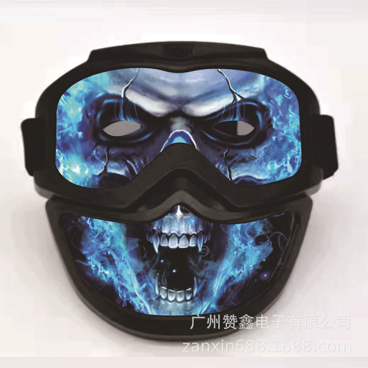Halloween LED Light-Up Mask - Glowing Party Accessory