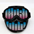 Halloween LED Light-Up Mask - Glowing Party Accessory
