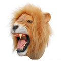 Halloween Lion Mask - Latex Animal Head Costume Accessory