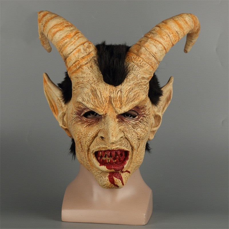 Halloween Lucifer Demon Latex Mask - Realistic Human Face
