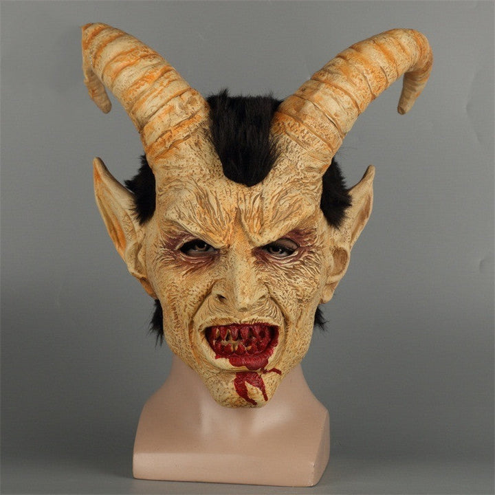Halloween Lucifer Demon Latex Mask - Realistic Human Face