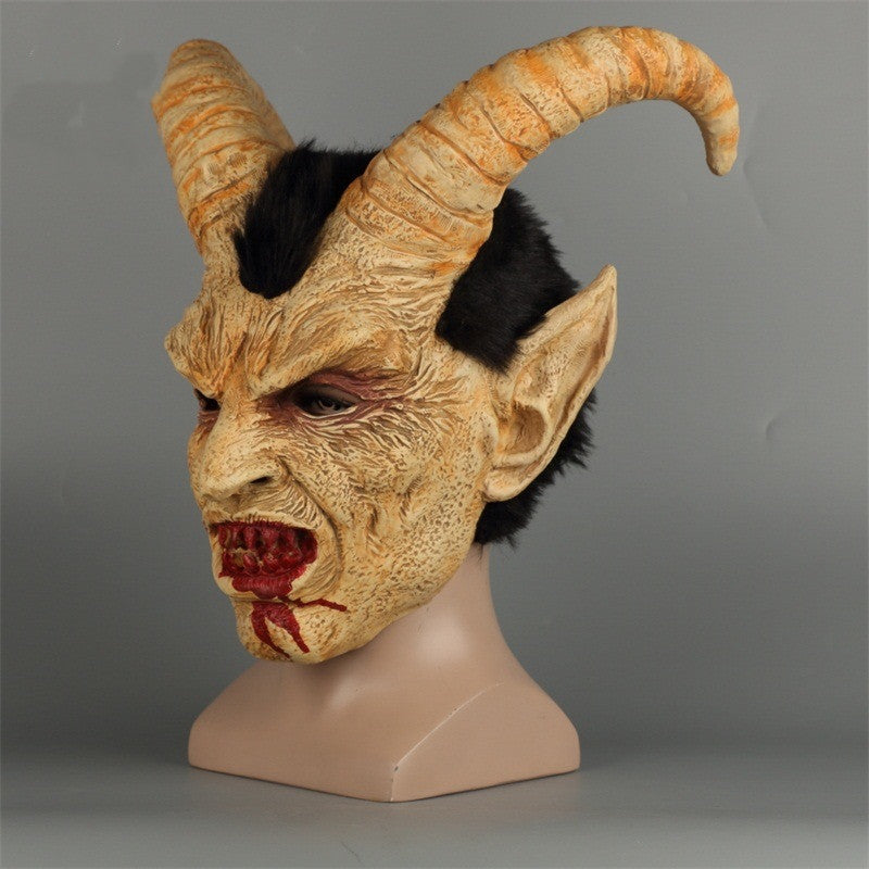 Halloween Lucifer Demon Latex Mask - Realistic Human Face