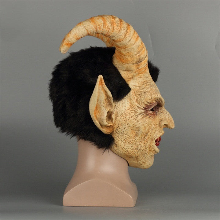 Halloween Lucifer Demon Latex Mask - Realistic Human Face