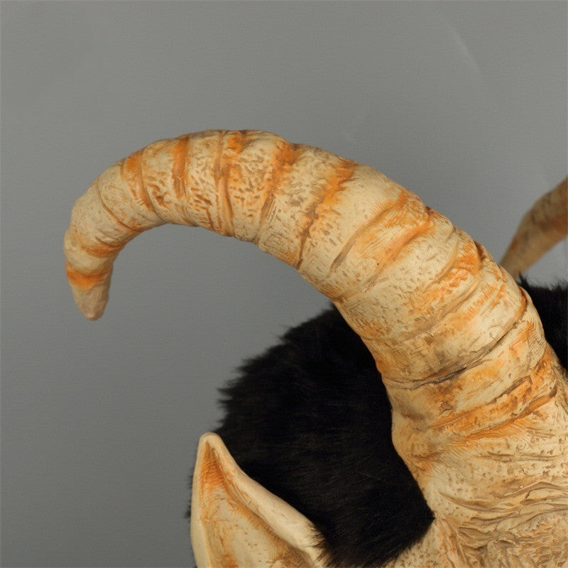 Halloween Lucifer Demon Latex Mask - Realistic Human Face