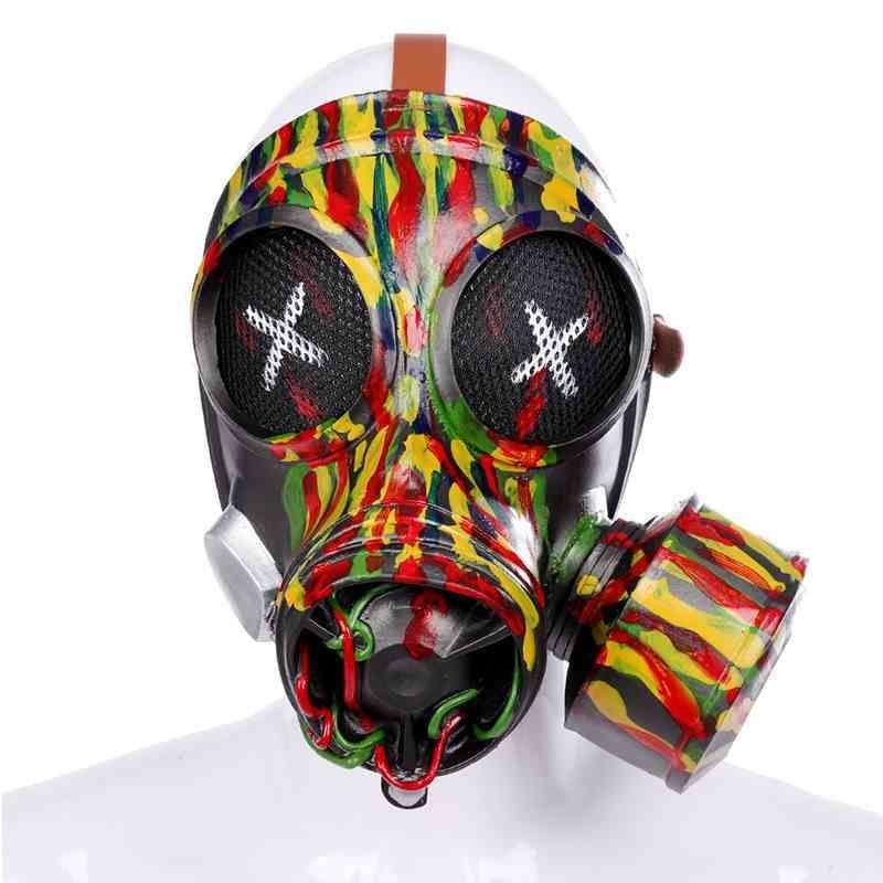 Halloween Mechanical Dancing Head Mask - Villain Party Accessory - Black
