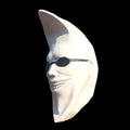 Halloween Moon Mask Headpiece - White Celestial Party Accessory
