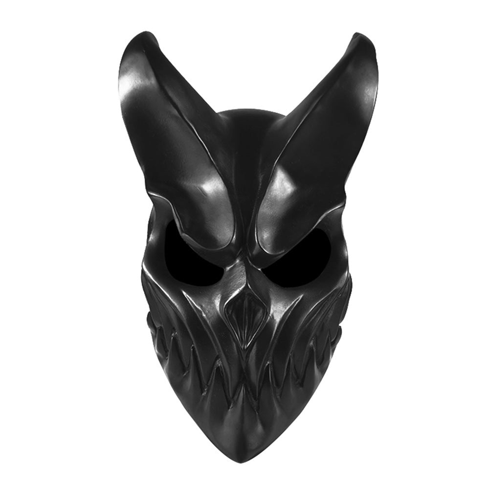 Halloween Movable Mouth Mask - PVC Party Accessory - Black
