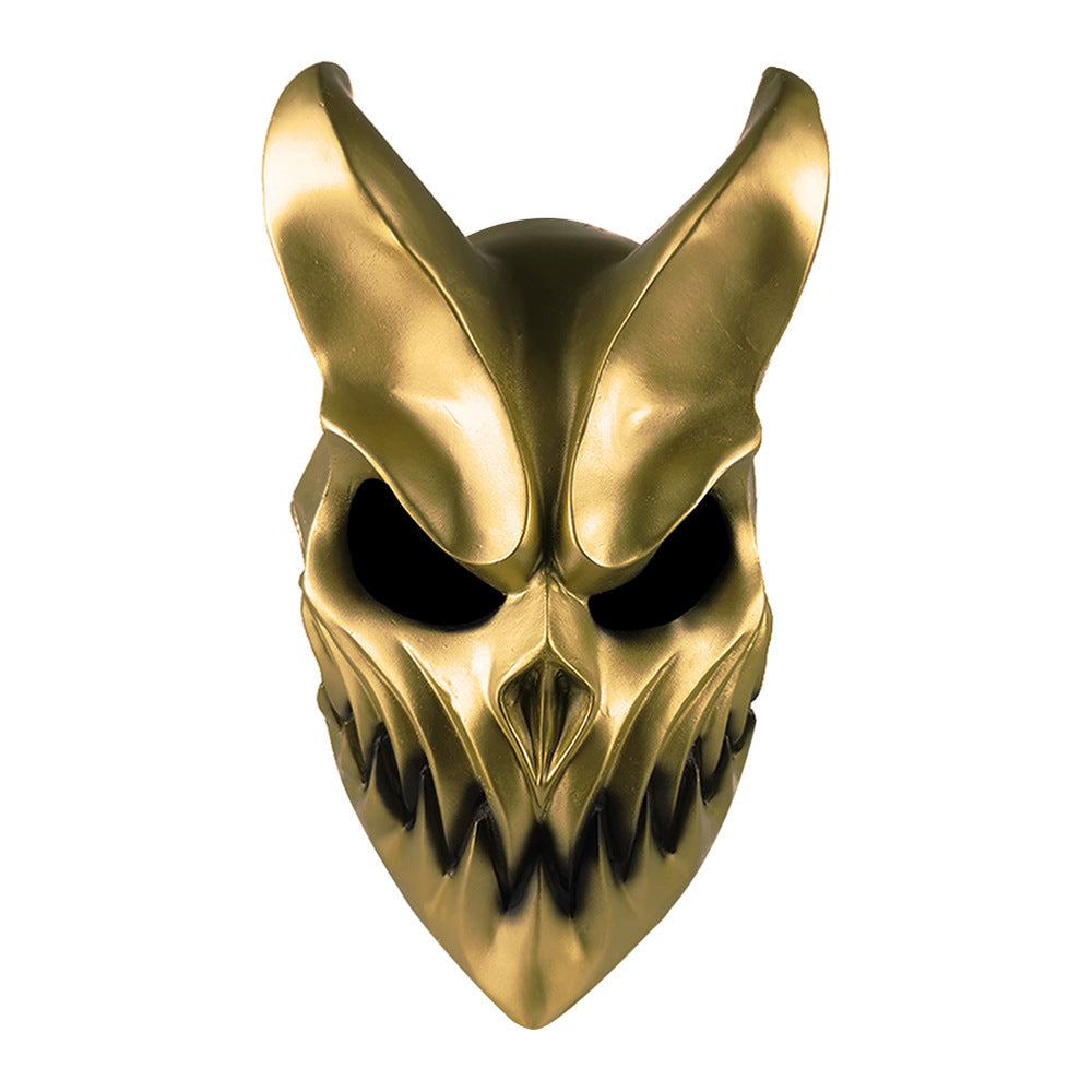 Halloween Movable Mouth Mask - PVC Party Accessory - Gold