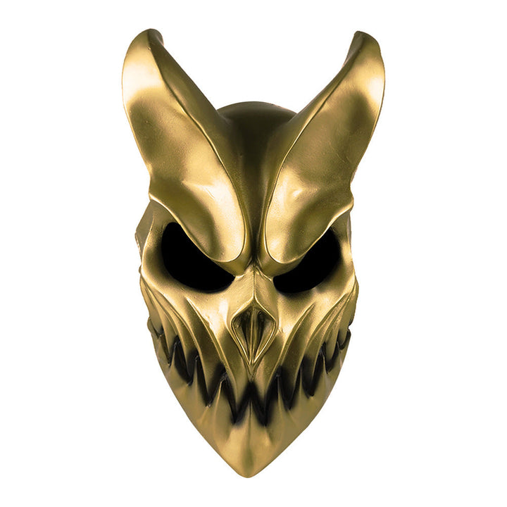 Halloween Movable Mouth Mask - PVC Party Accessory - Gold