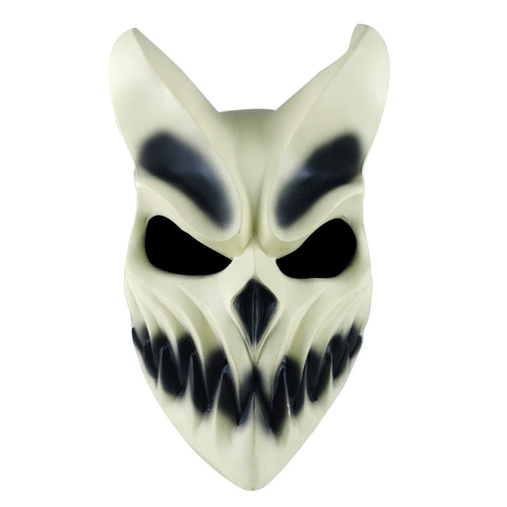 Halloween Movable Mouth Mask - PVC Party Accessory - White
