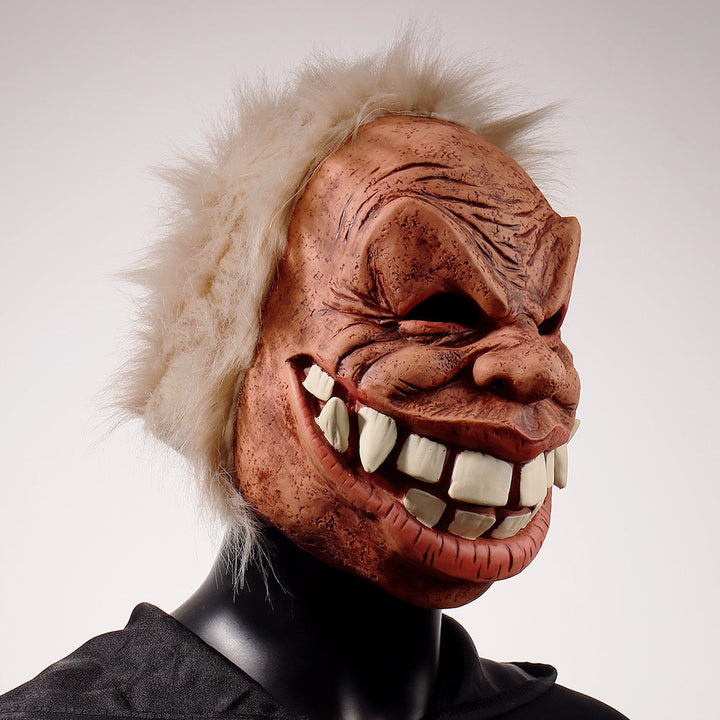 Halloween Old Man Mask with Buck Teeth - Funny Latex Costume