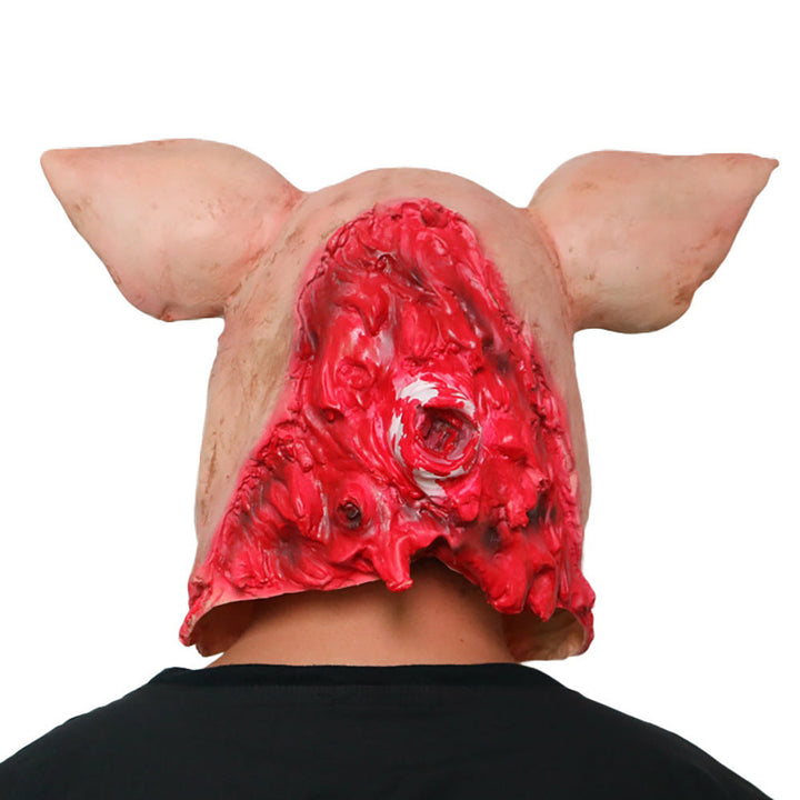 Halloween Pig Latex Mask - Scary Horror Costume Accessory