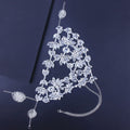 Halloween Rhinestone Masquerade Mask - Silver Party Accessory