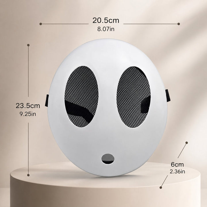 Halloween Shy Guy Mask - White Character Face Accessory